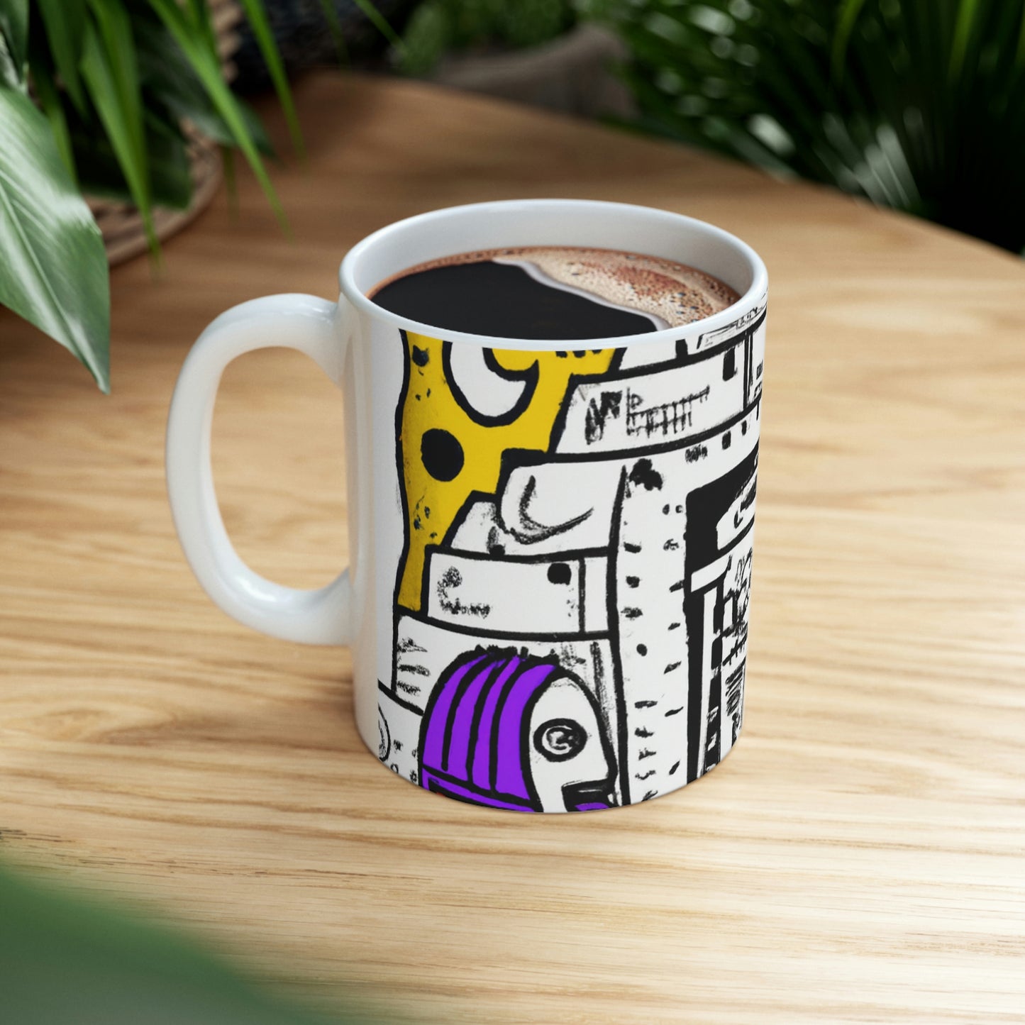 Mystic Mage Odyssey: A Time-Travel Tomb Raid - The Alien Taza de cerámica 11 oz