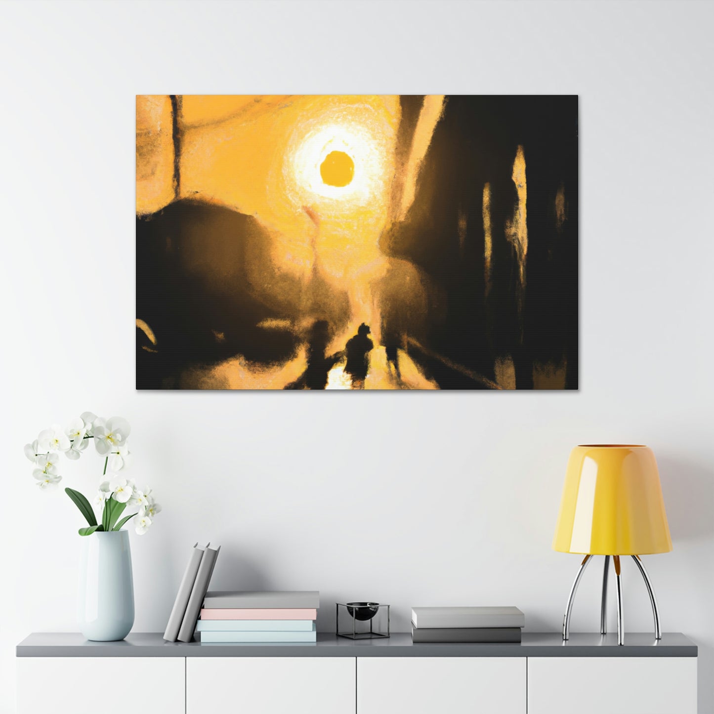 "City Sunrise: An Artistic Journey" - Canvas