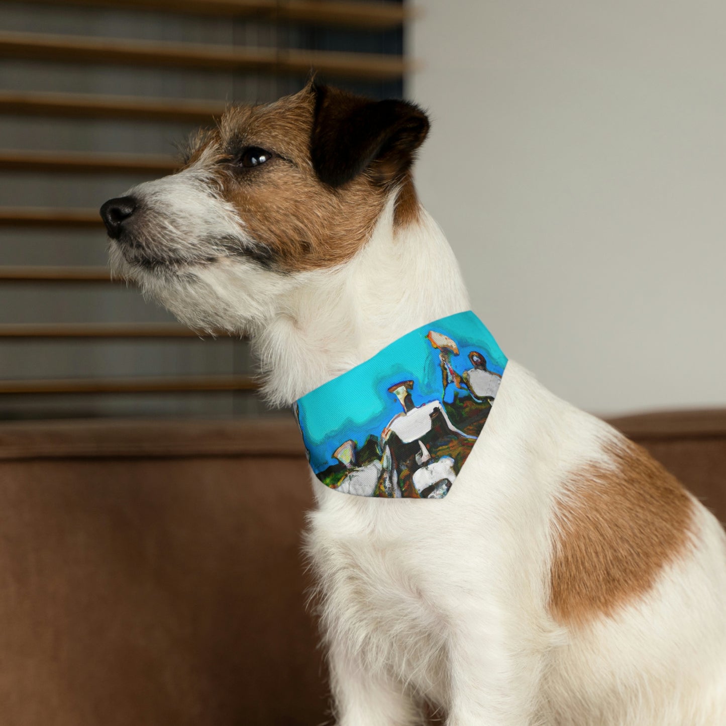 Robot Rolling Rhythms - The Alien Pet Bandana Collar