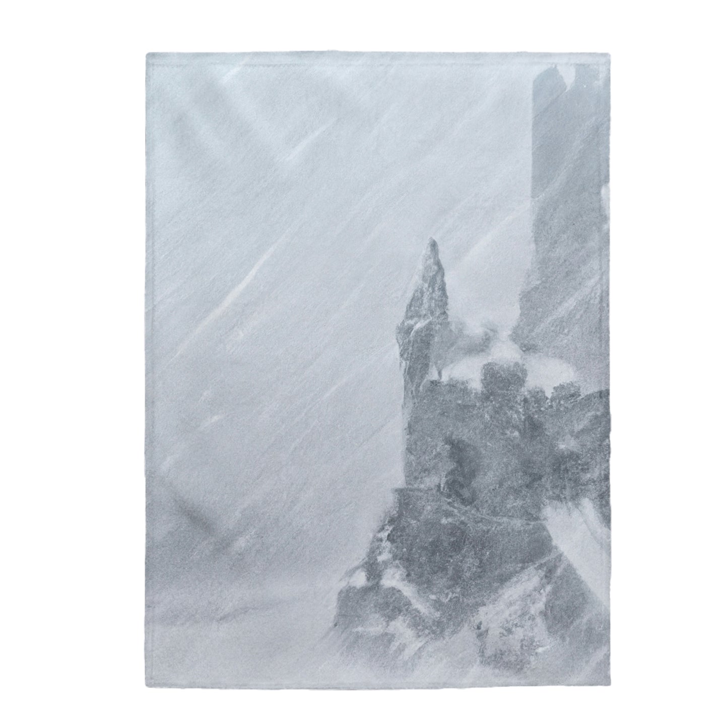 The Lost Castle Within the Snowstorm. - The Alien Velveteen Plush Blanket