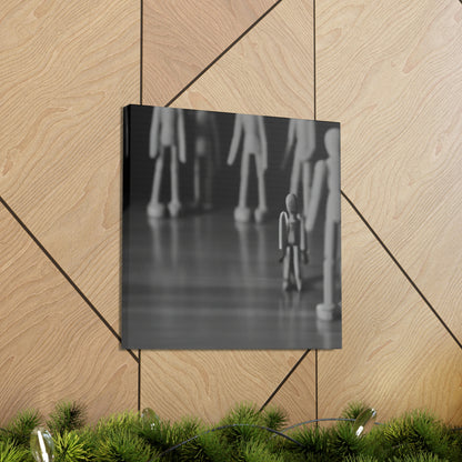 "The Stillness of the Crowd" - Canvas