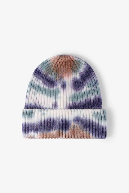 Gorro de punto acanalado Tie-Dye