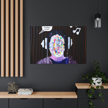 "Técnicas mixtas: un autorretrato y un collage de audio" - Canvas