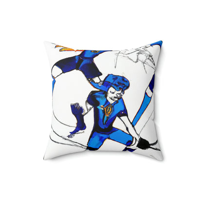 "Magical Throwdown: The Sports Team Challenge" - The Alien Square Pillow