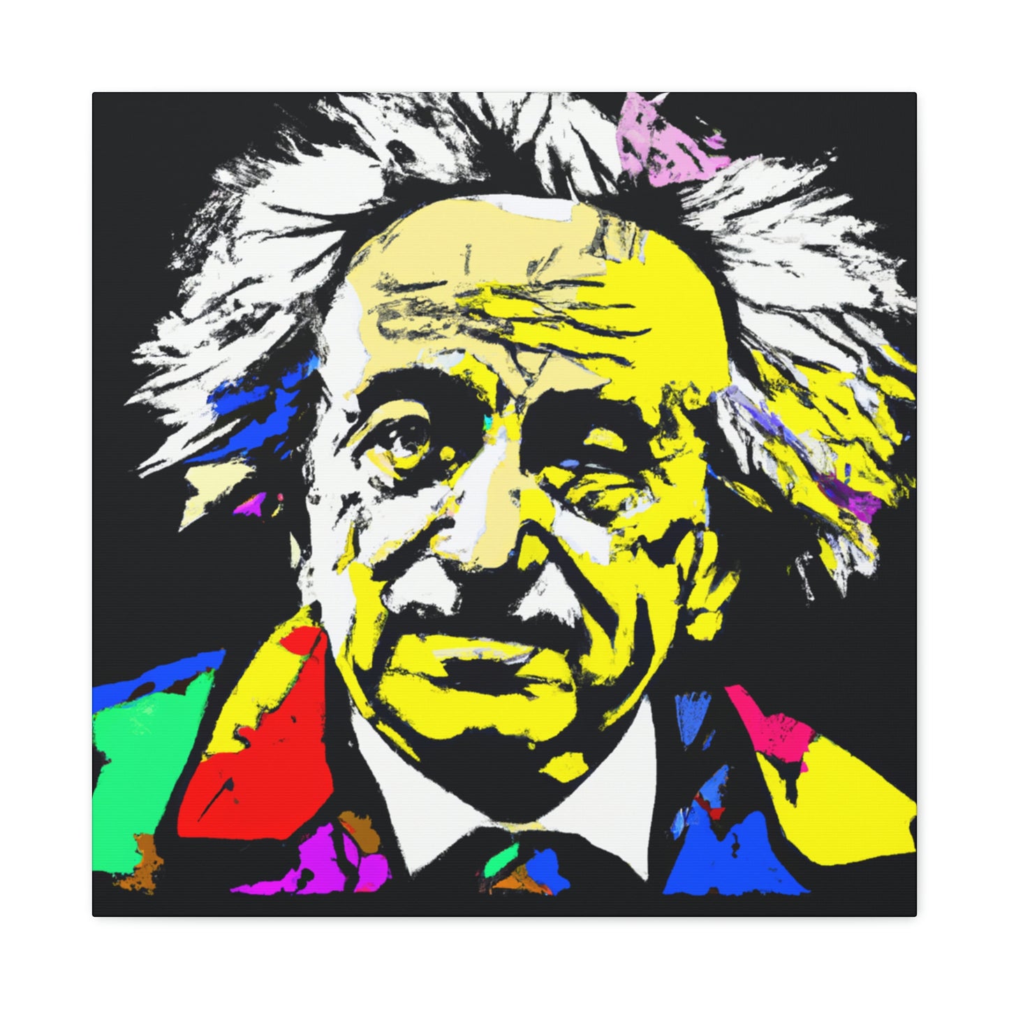 "Albert Einstein: Ein Pop-Art-Porträt" - The Alien Canva