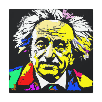 "Albert Einstein: A Pop Art Portrait" - The Alien Canva