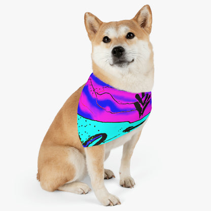 "Glow of the Neon Sea" - The Alien Pet Bandana Collar