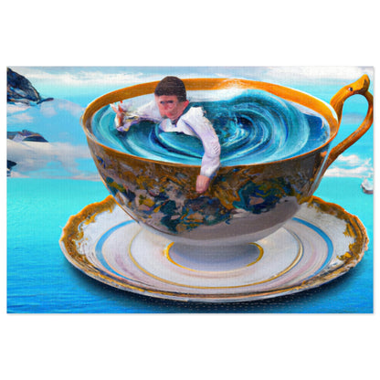 "Adrift in a China Cup: The Story of a Lost Child's Oceanic Adventure" - The Alien Jigsaw Puzzle