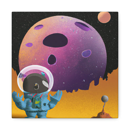 "Exploring the Unknown: The Adventures of a Space Captain and the Mysterious Planet" - The Alien Canva