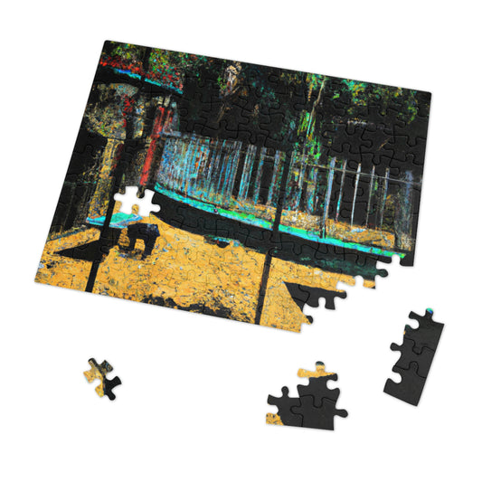 "Lost in the Shadows of Oblivion: A Journey Through the Abandoned Zoo" - The Alien Jigsaw Puzzle