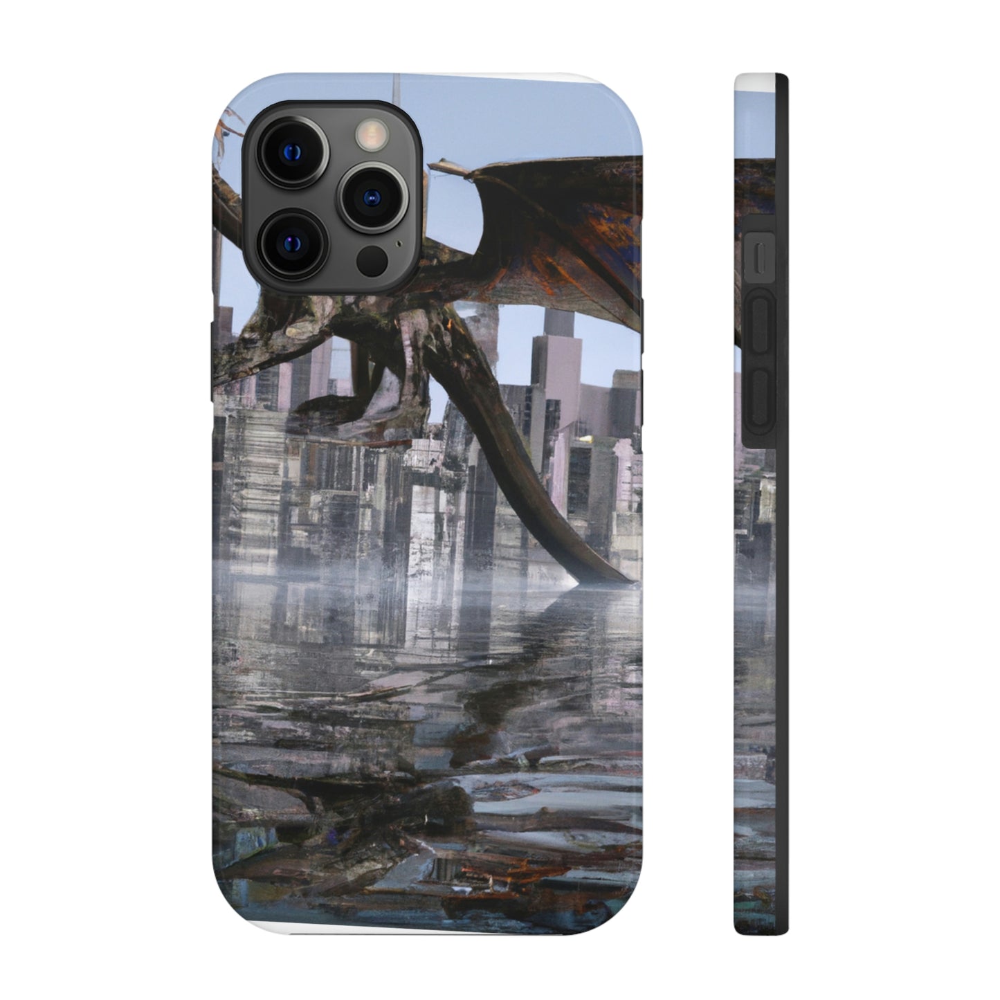 "Ascending the Deluge: A Dragon's Soaring Journey." - The Alien Tough Phone Cases