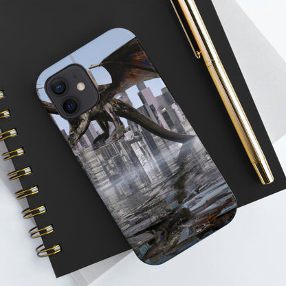 "Ascending the Deluge: A Dragon's Soaring Journey." - The Alien Tough Phone Cases