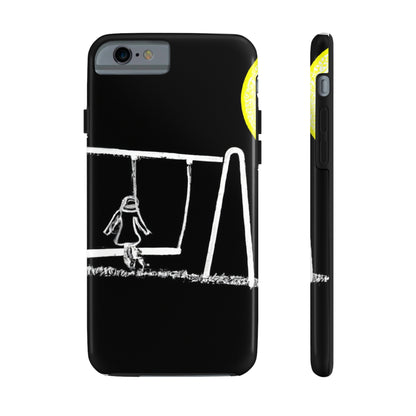 "The Moonlit Swing: Un momento de ensueño en un prado" - The Alien Tough Phone Cases