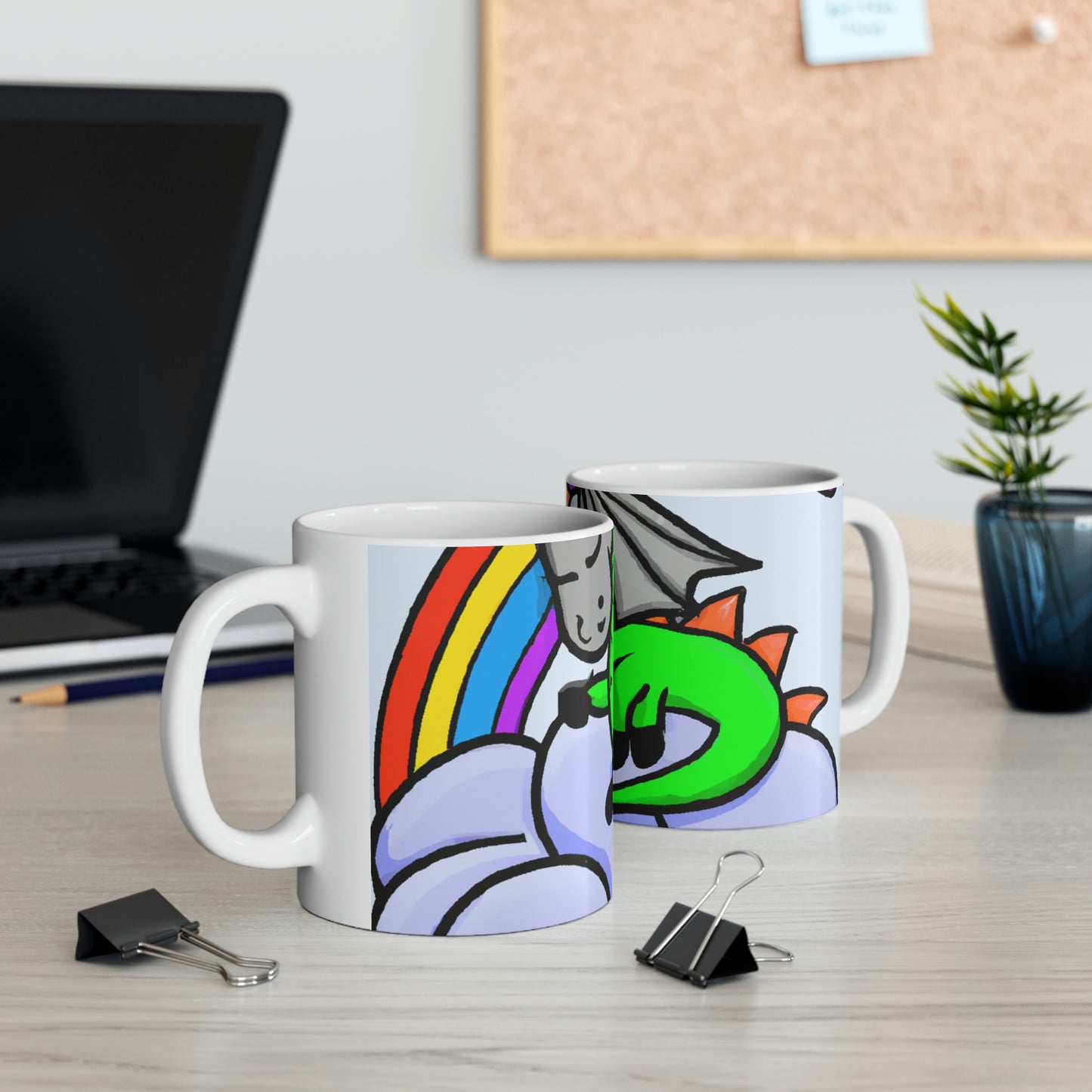 "A Dreamy Dragon's Nap" - The Alien Ceramic Mug 11 oz