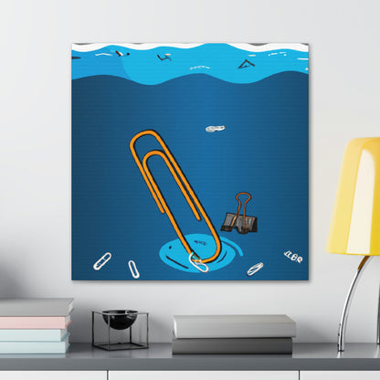 "A Paperclip Against the Tide: Escaping a Sinking Submarine" - The Alien Canva