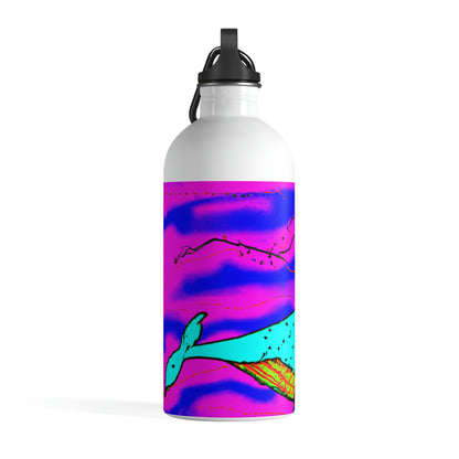 "Glow of the Neon Sea" - The Alien Stainless Steel Water Bottle