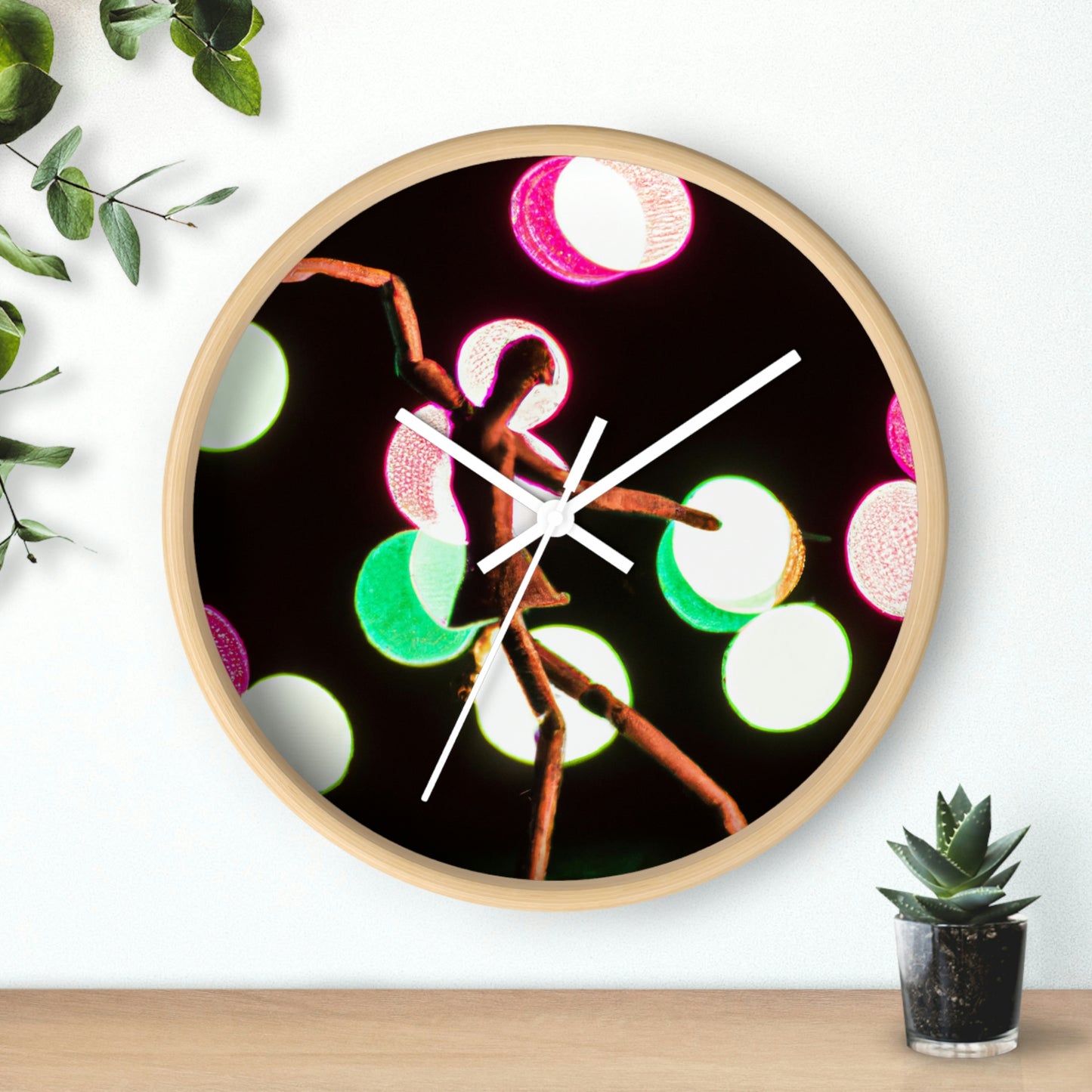 "Dancing in a Starry Shower". - The Alien Wall Clock