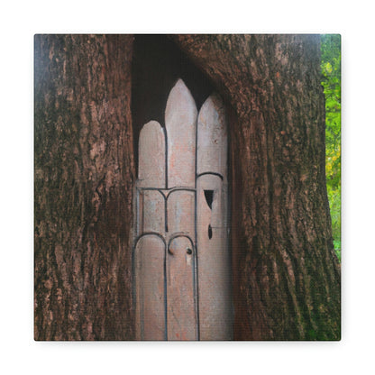 "The Mysterious Tree Door" - The Alien Canva