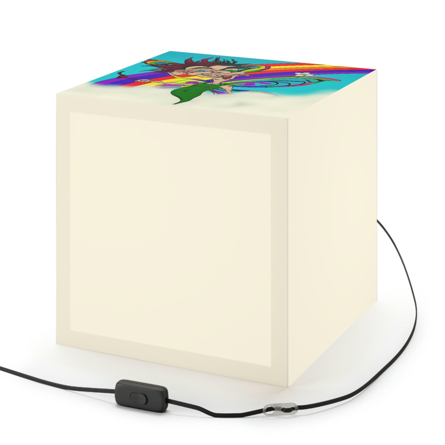 Rainbow Mischief Fairy - Die Alien Light Cube Lampe