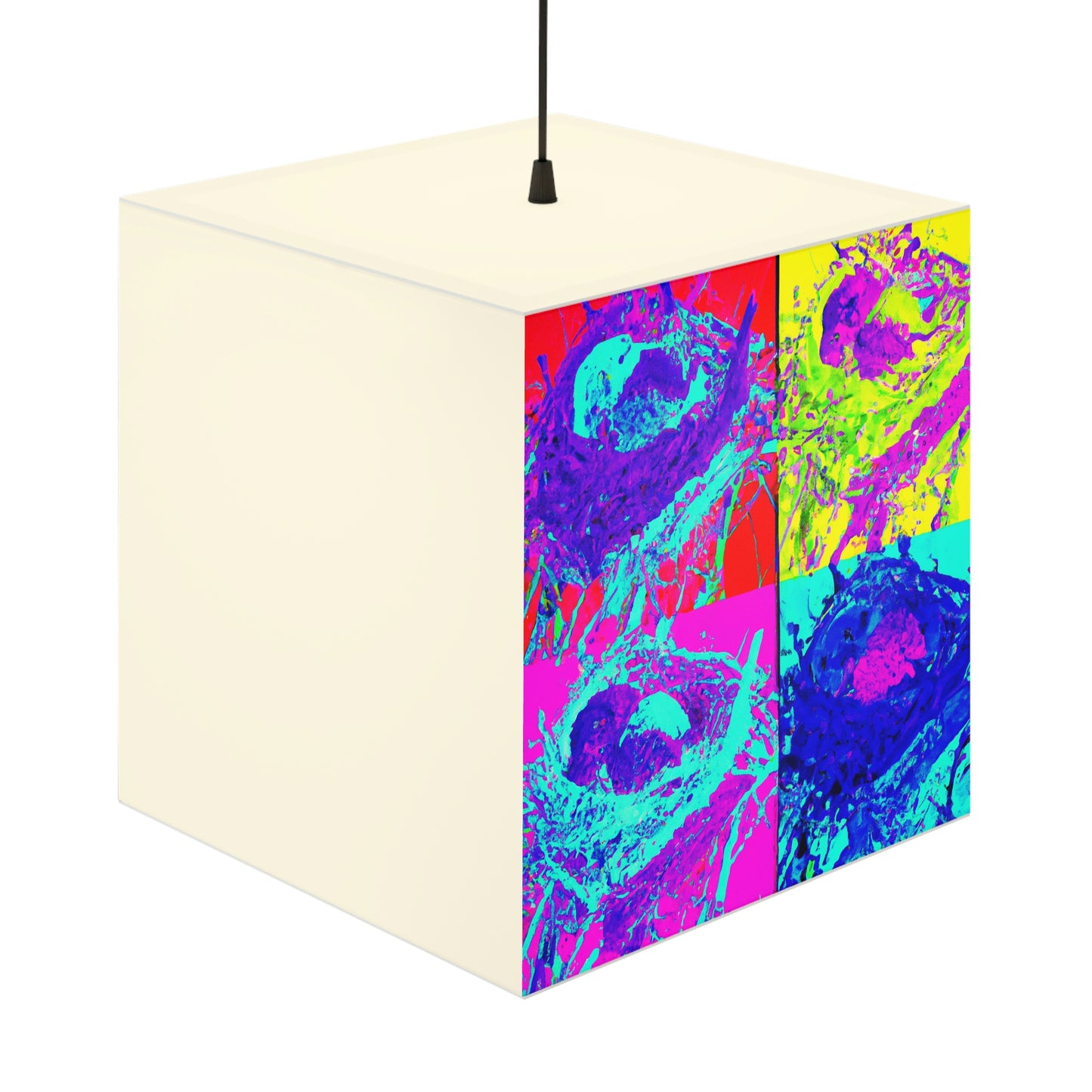 "A Rainbow of Feathered Friends" - The Alien Light Cube Lamp