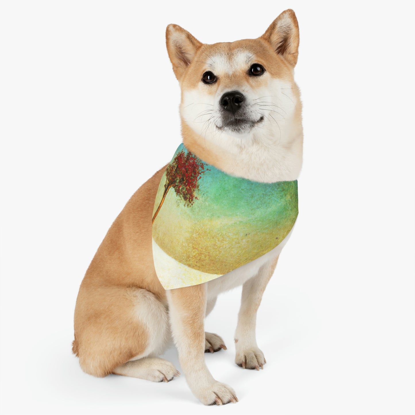 "Alone in the Snowy Meadow" - The Alien Pet Bandana Collar