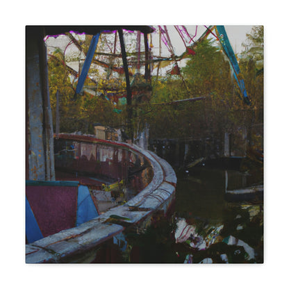 "Lost in the Funhouse: Exploring the Abandoned Amusement Park" - The Alien Canva