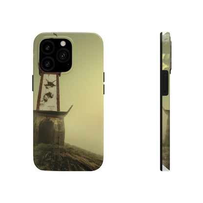 "Gespenstisches Leuchtfeuer im Nebel" - Die Alien Tough Phone Cases