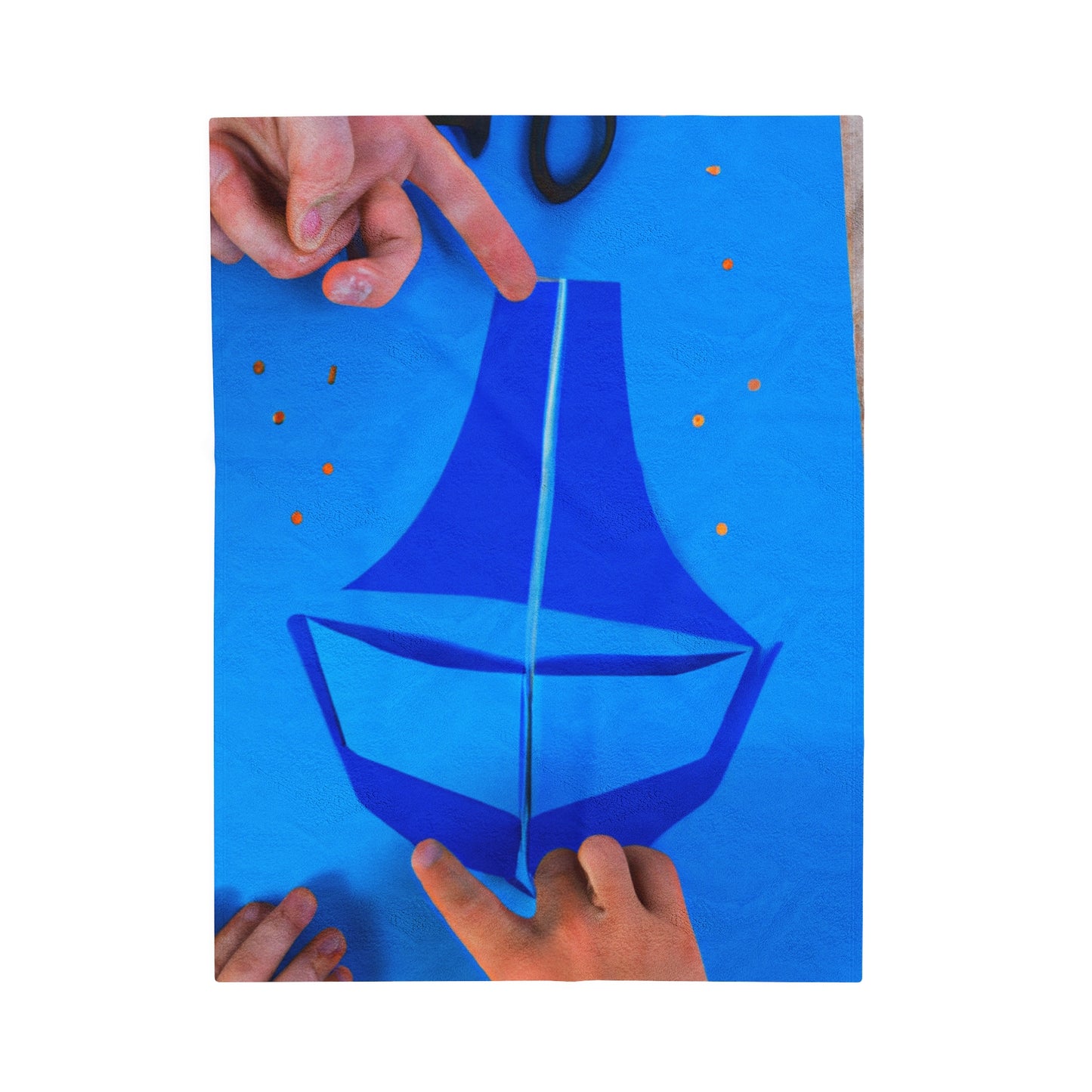 two small circles out of yellow construction paper to serve as the sun

A Journey to the Sun: Crafting a Blue Boat and Two Sailors - The Alien Velveteen Plush Blanket