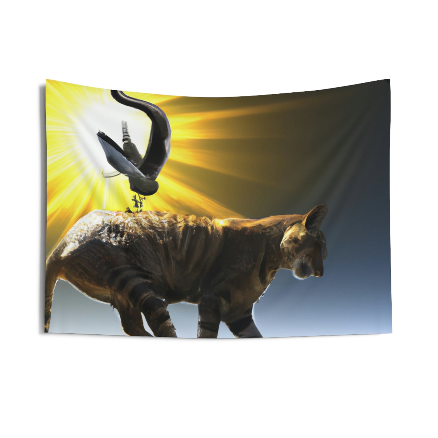 "A Purrfect Sunbeam Moment" - The Alien Wall Tapestries