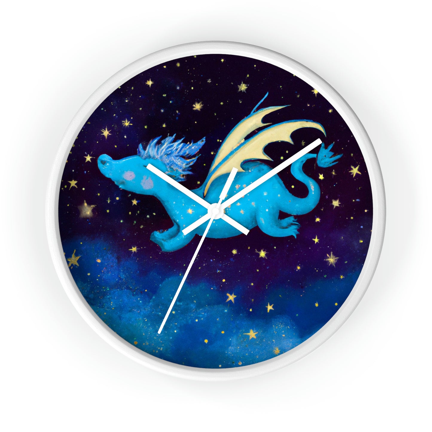 "A la deriva entre las estrellas: La historia de un bebé dragón" - El reloj de pared alienígena