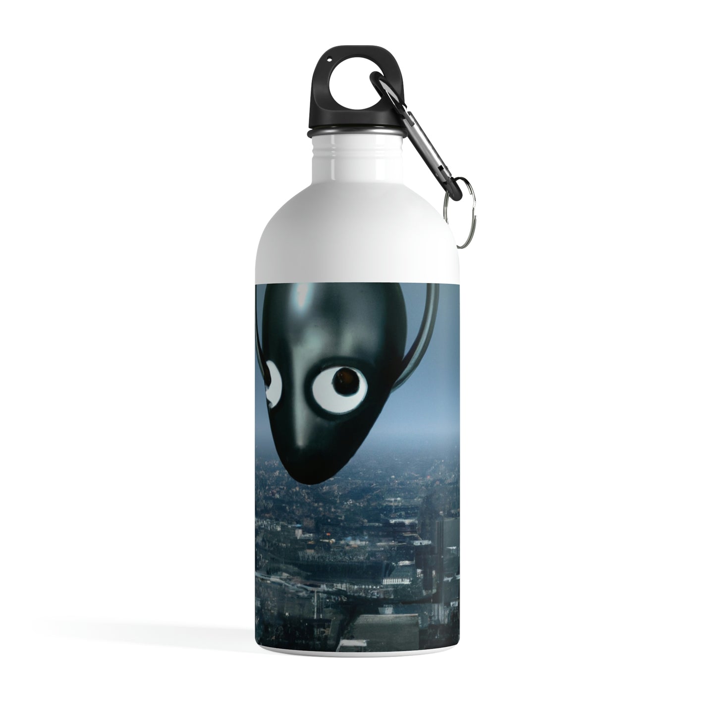 "A Distant Spark: An Alien's Search for Sanctuary in the City." - The Alien Stainless Steel Water Bottle