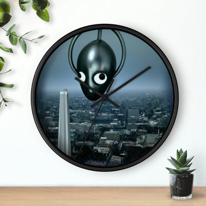 "Una chispa distante: la búsqueda de un santuario extraterrestre en la ciudad". - El reloj de pared alienígena