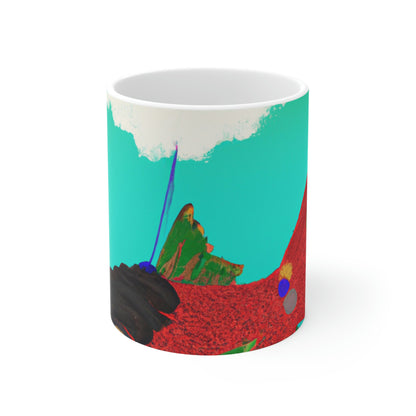 The Mysterious Flying Fish and Its Enigmatic Secret - The Alien Ceramic Mug 11 oz