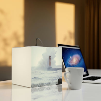 Answer: "A Storm's Beacon: The Heart of a Lighthouse" - The Alien Light Cube Lamp