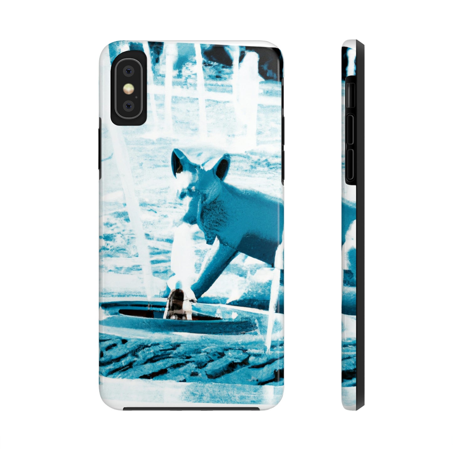 "Foxy Herumtollen im Brunnen" - Die Alien Tough Phone Cases