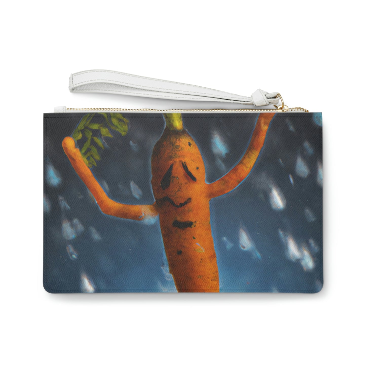 "Jubilant Jig in the Rain" - Die Alien Clutch Bag