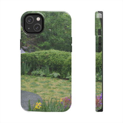 "Rainy Refuges: Uncovering the Fortune of a Garden Under an Umbrella" - The Alien Tough Phone Cases