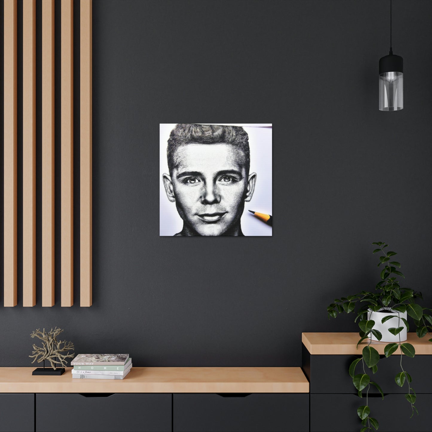 "Playing with Monochrome: Create a Celebrity Portrait with Pens" - The Alien Canva