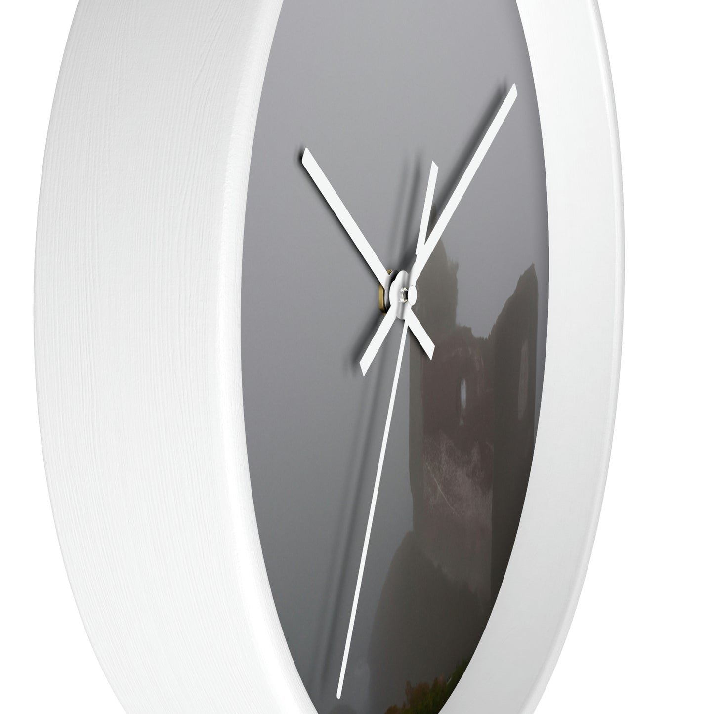 "The Forgotten Castle in the Eerie Mist" - The Alien Wall Clock