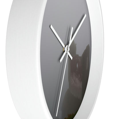 "The Forgotten Castle in the Eerie Mist" - The Alien Wall Clock