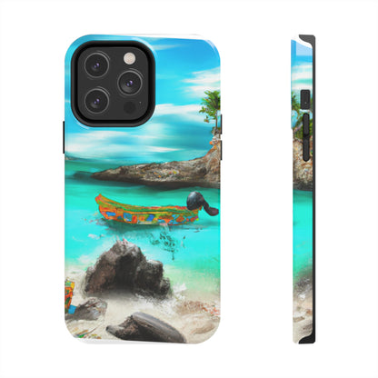 "Caribbean Fiesta on the Beach - A Digital Exploration of Mexican Culture" - The Alien Tough Phone Cases