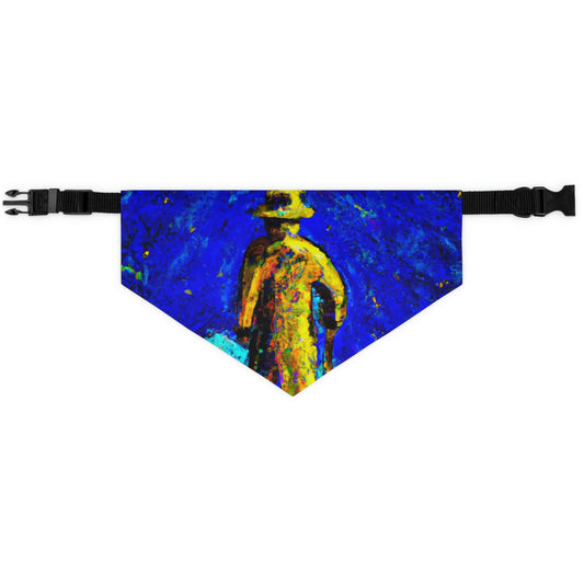 "Lone Mage on the Frozen Summit" - The Alien Pet Bandana Collar