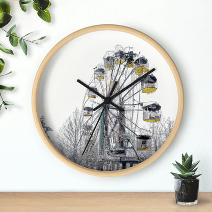 "Lonely Wheel in a Winter Wonderland" - El reloj de pared alienígena