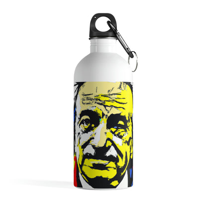 "Albert Einstein: A Pop Art Portrait" - The Alien Stainless Steel Water Bottle