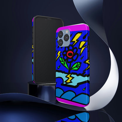 "A Bold Bloom Amidst the Storm" - Las fundas para teléfonos Alien Tough