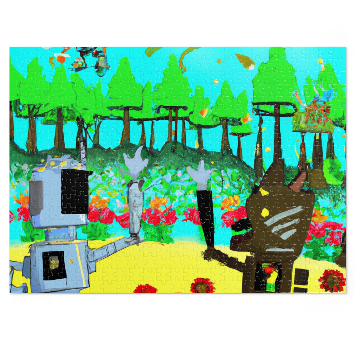 Robo Garden Wars - The Alien Jigsaw Puzzle