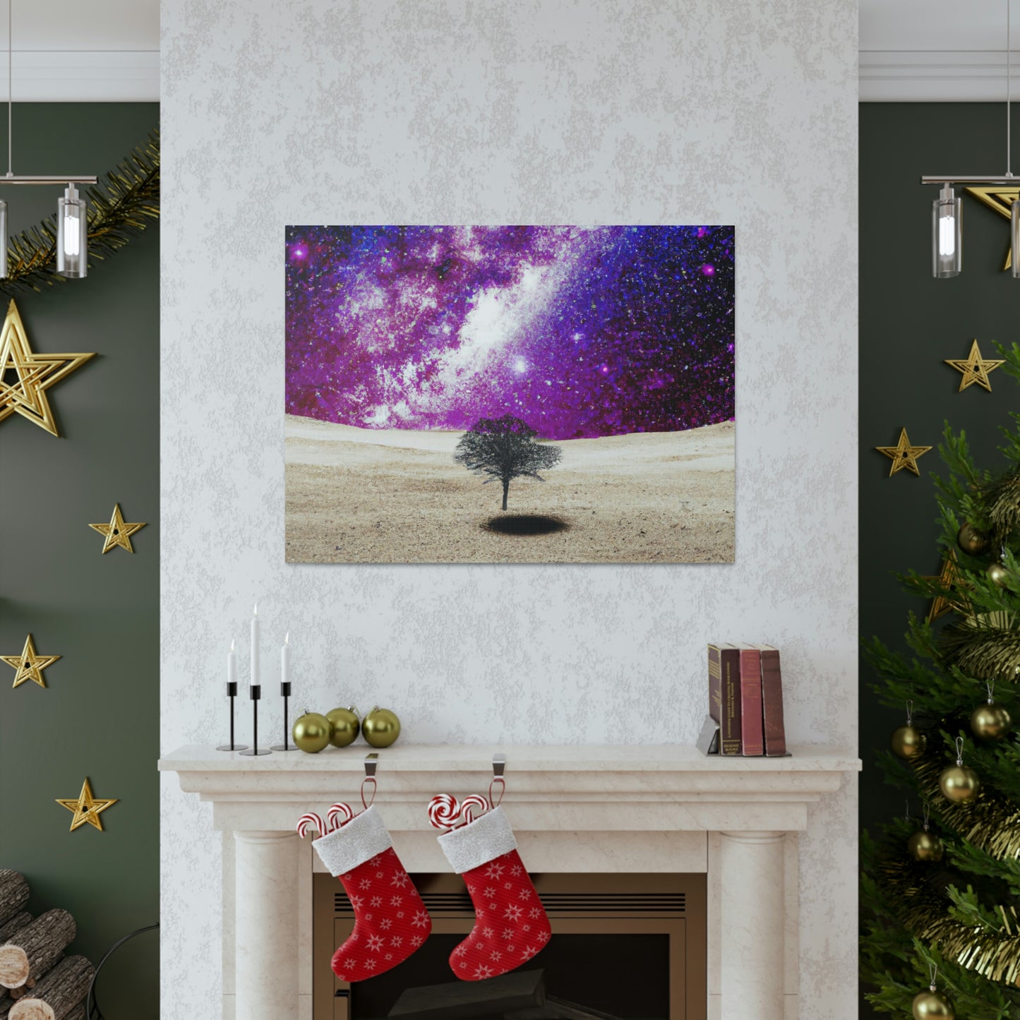 "Árbol solitario de polvo de estrellas" - The Alien Canva