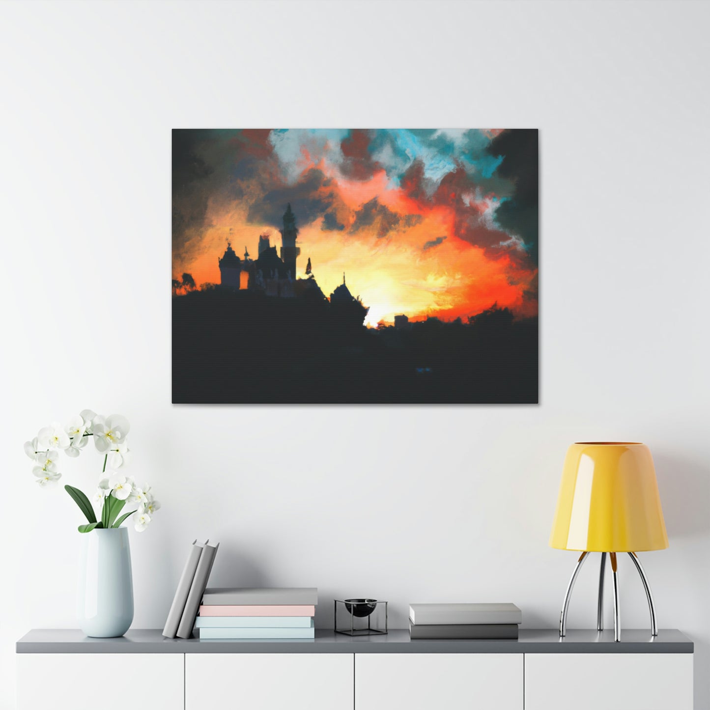 "Serene Sunset at Disneyland" - The Alien Canva