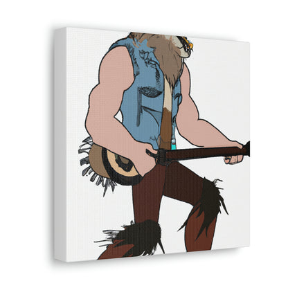 "Howling Highwayman: The Banjo-Playing Werewolf Biker" - The Alien Canva