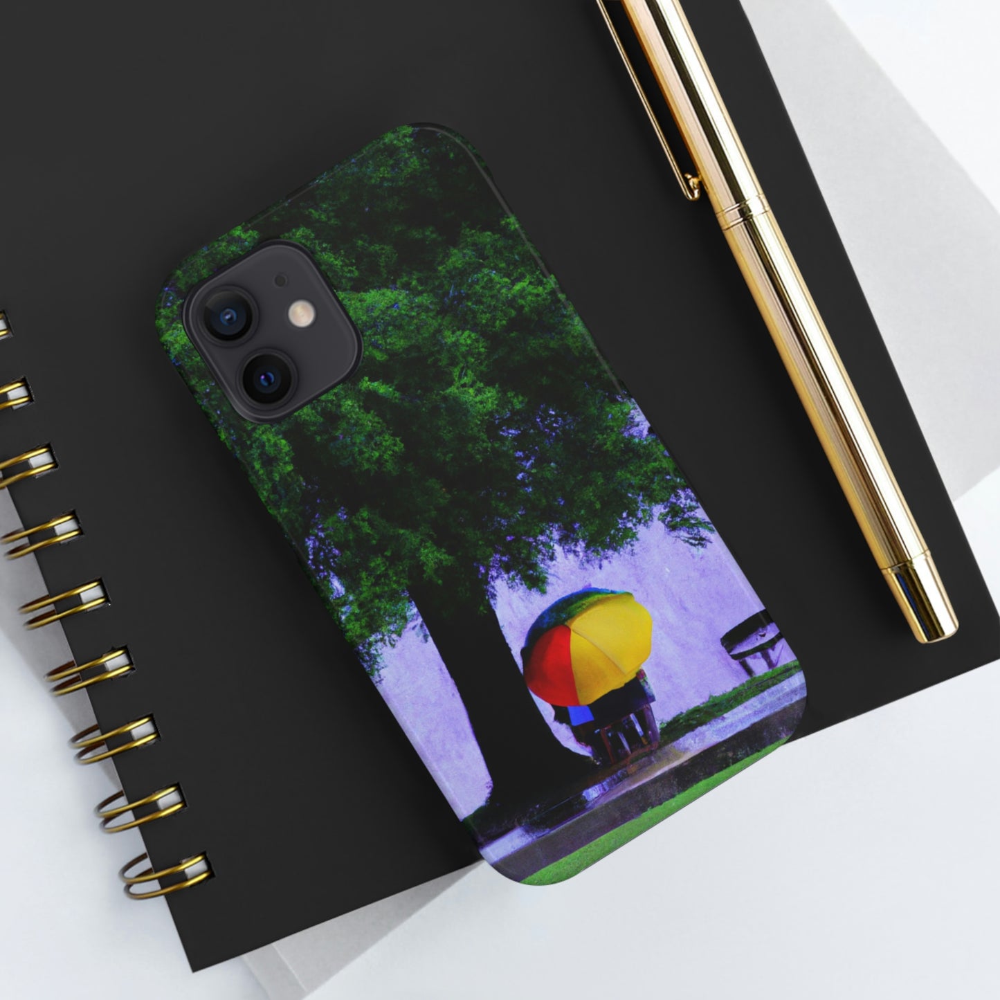 "Beneath the Rainy Sky." - The Alien Tough Phone Cases